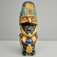 Totem style précolombien aztèque obsidienne sculpté, Mexique