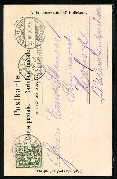 Cartoline postali: Künstler Carl Biese: Interlaken, Panora – Usato da Berlin venduto da bartko-reher 1
