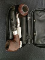 Pfeife mit Zubehörtasche und Reinigungswerkzeug, Silber 
