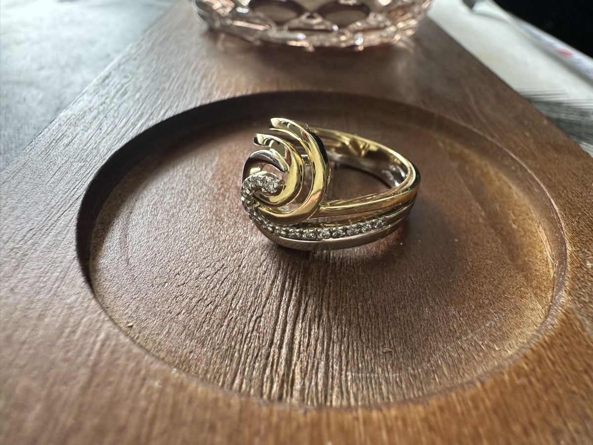 Anelli: Bague or jaune et or blanc + brillants – Usato da Choëx venduto da Maitresplinter 1
