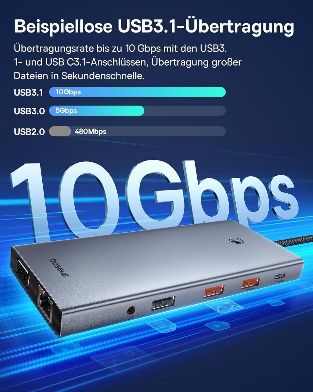Dockingstation: USB C Docking Station 3 Monitore, 13-in-1 USB C Hub – Neu und originalverpackt aus Nuglar von SaleRitter 4