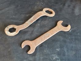 Alte Schraubenschlüssel, Antikes Werkzeug, Alte 6 Kant Schlü
