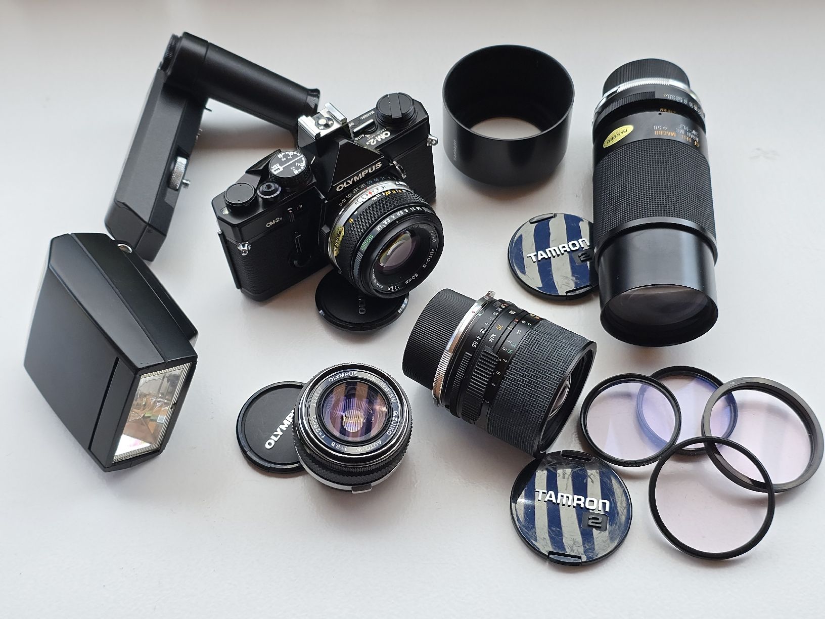 Olympus Kamera: Olympus OM-2N, set complet – Gebraucht aus Arolla von AC86