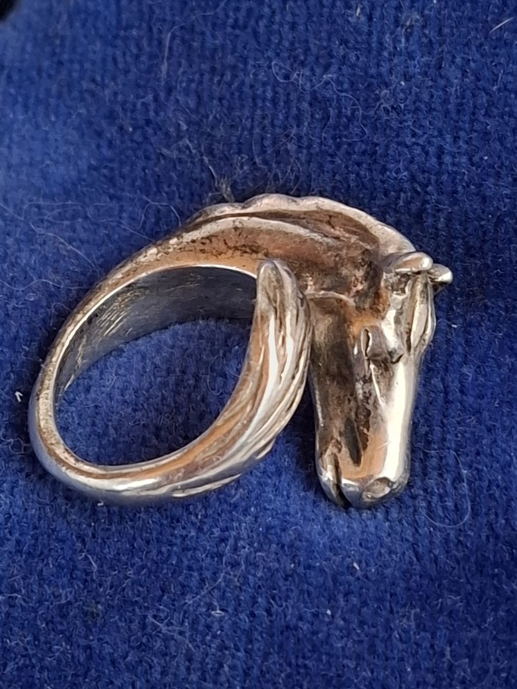 Anelli: Silberring Pferdekopf Ring  800 Silber gestempelt 18 gr.  – Usato da Riniken venduto da bro_slk8