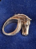 Silberring Pferdekopf Ring  800 Silber gestempelt 18 gr. 