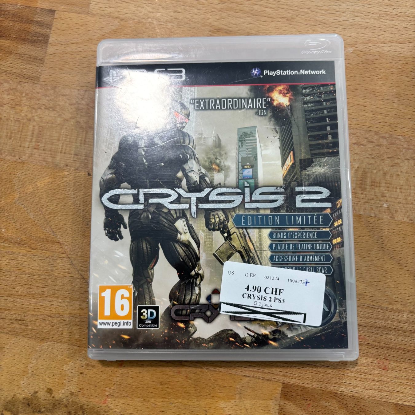 Giochi: Crysis 2 Édition Limitée PS3 – Usato da Lausanne venduto da Korner-Cash