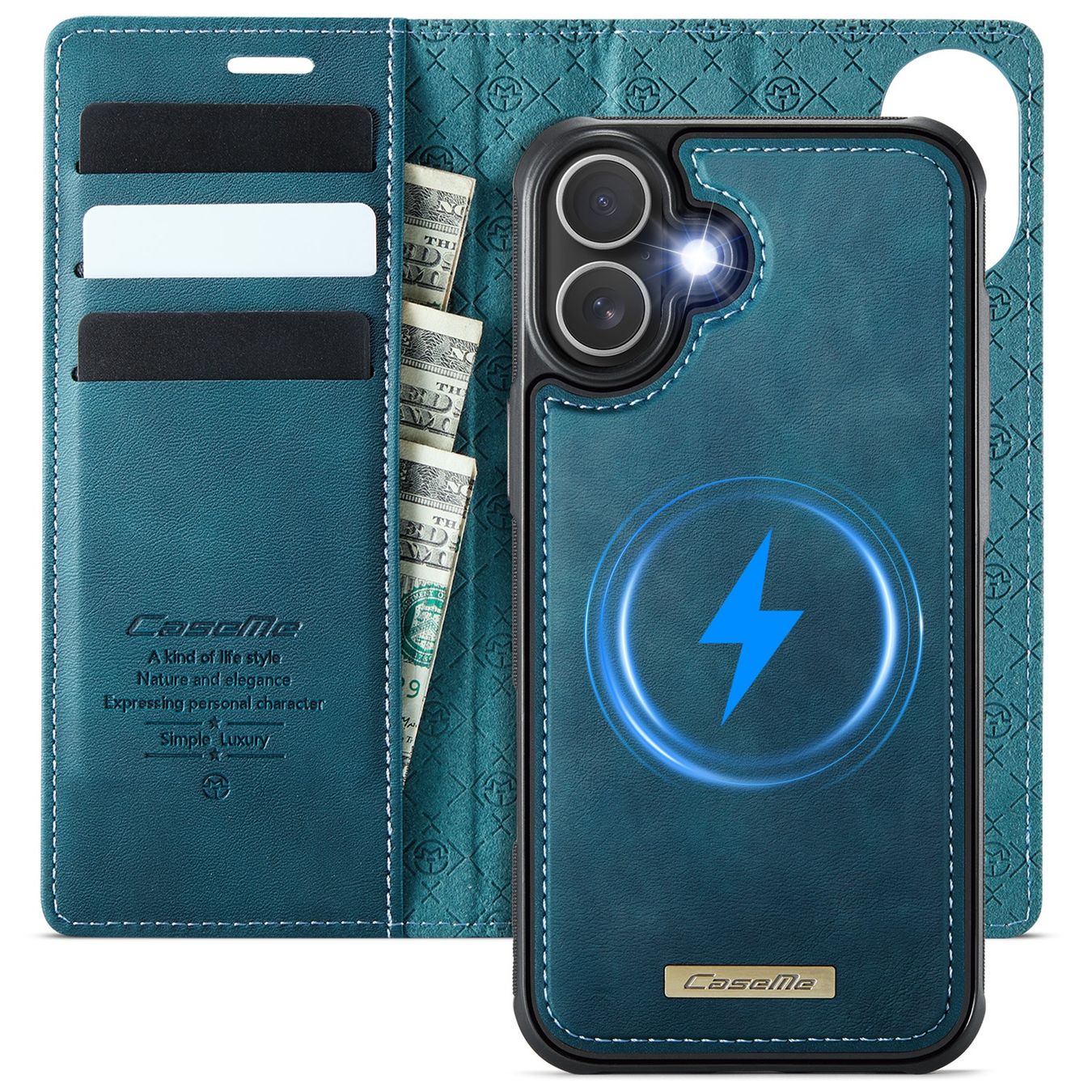 Cover & Protezioni schermo: iPhone 17 - étui à rabat portefeuille détachable bleu – Nuovo e nell'imballaggio originale da Morges venduto da DigiAC