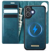 iPhone 17 - étui à rabat portefeuille détachable bleu