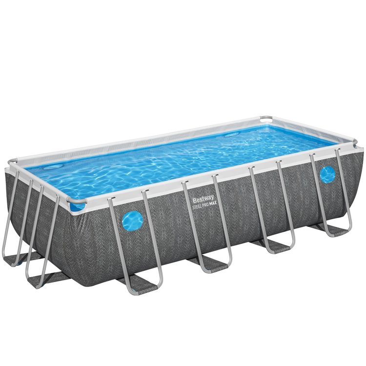 Bestway Pool Komplett-Set Splashview Rattan-Optik 488 x 244 (Neu und ...