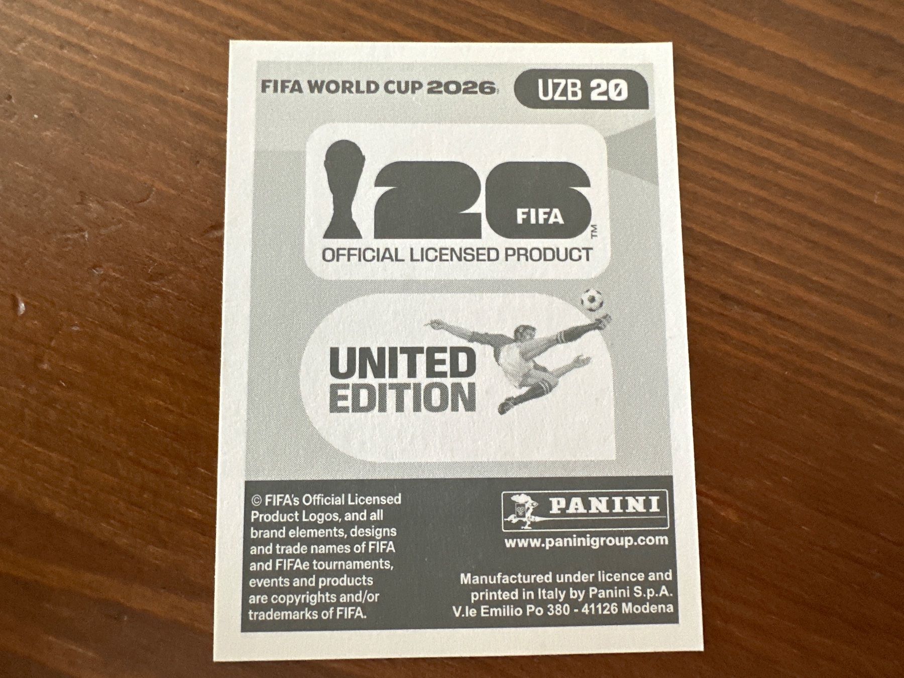Panini Carte collezionabili: Panini UZB 20 FIFA World Cup 2026 – Nuovo e nell'imballaggio originale da Würenlos venduto da gtvlady_82 1