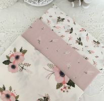 Dekostoff Baumwolle Set 3 Stück 50 x 80 cm