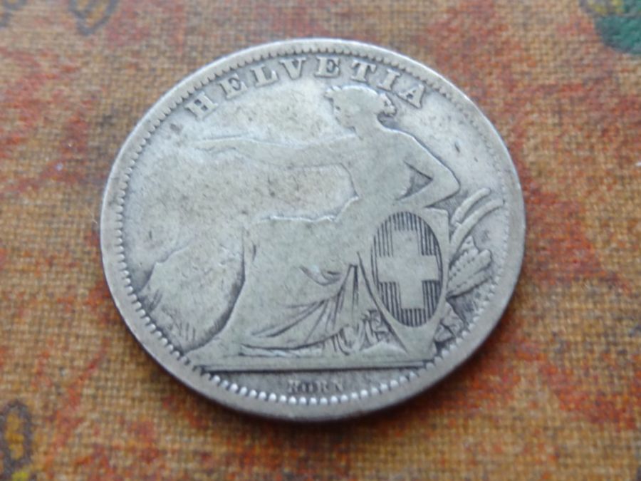 Alle Münzen: 1 Fr. 1861   (B) – Gebraucht aus Romanel-sur-Lausanne von Swift13 1