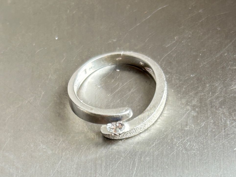Ringe: Silberring matt-glanz "LIGHT" – Gebraucht aus Dittingen von Bijoubelle 3