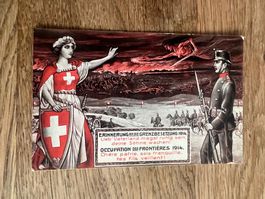 Postkarte Schweizer Grenzbesetzung 1. Weltkrieg (KoA42)