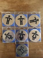 Plaquettes autocollantes alu - PICTO
