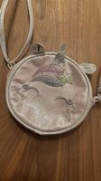 Rosa Einhorn-Tasche für Mädchen, neuwertig, Glitzer-Look.