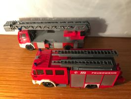 2x Wiking Iveco LKW Feuerwehr