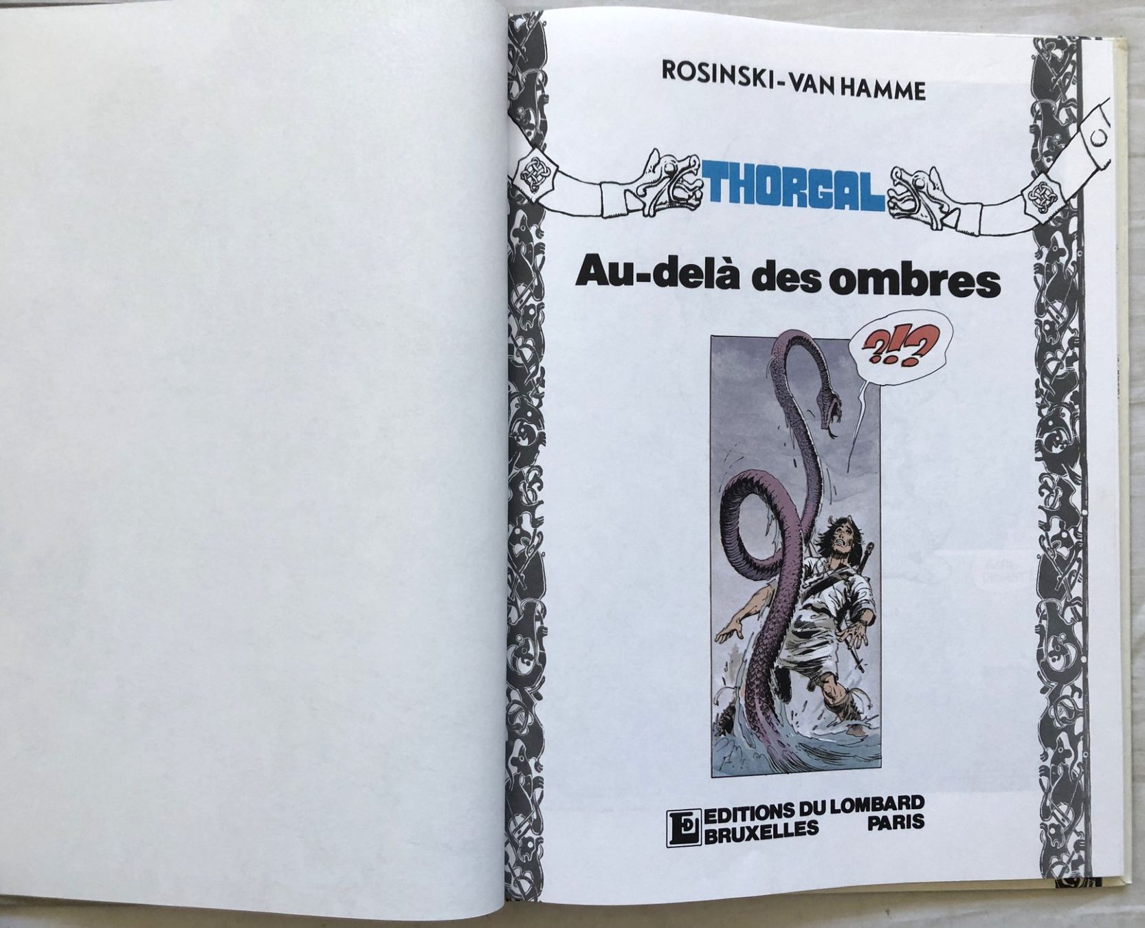 Fumetti: THORGAL - 5 - Au-delà des ombres – Usato da Schaffhausen venduto da durruti 1