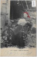 Fileuse - Vallee de Champery - Spinnerin