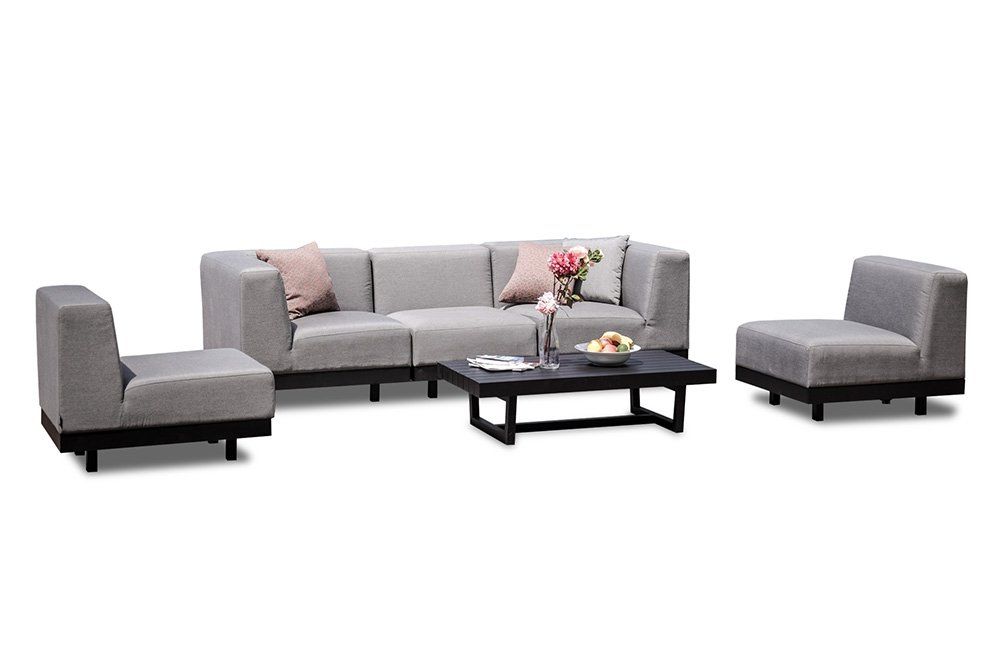 Divani: Outdoor-Möbel Gartenlounge grau – Nuovo e nell'imballaggio originale da Bern venduto da rattan-lounge