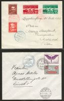 1932/1939 : 2 Briefe mit CH Flugpost