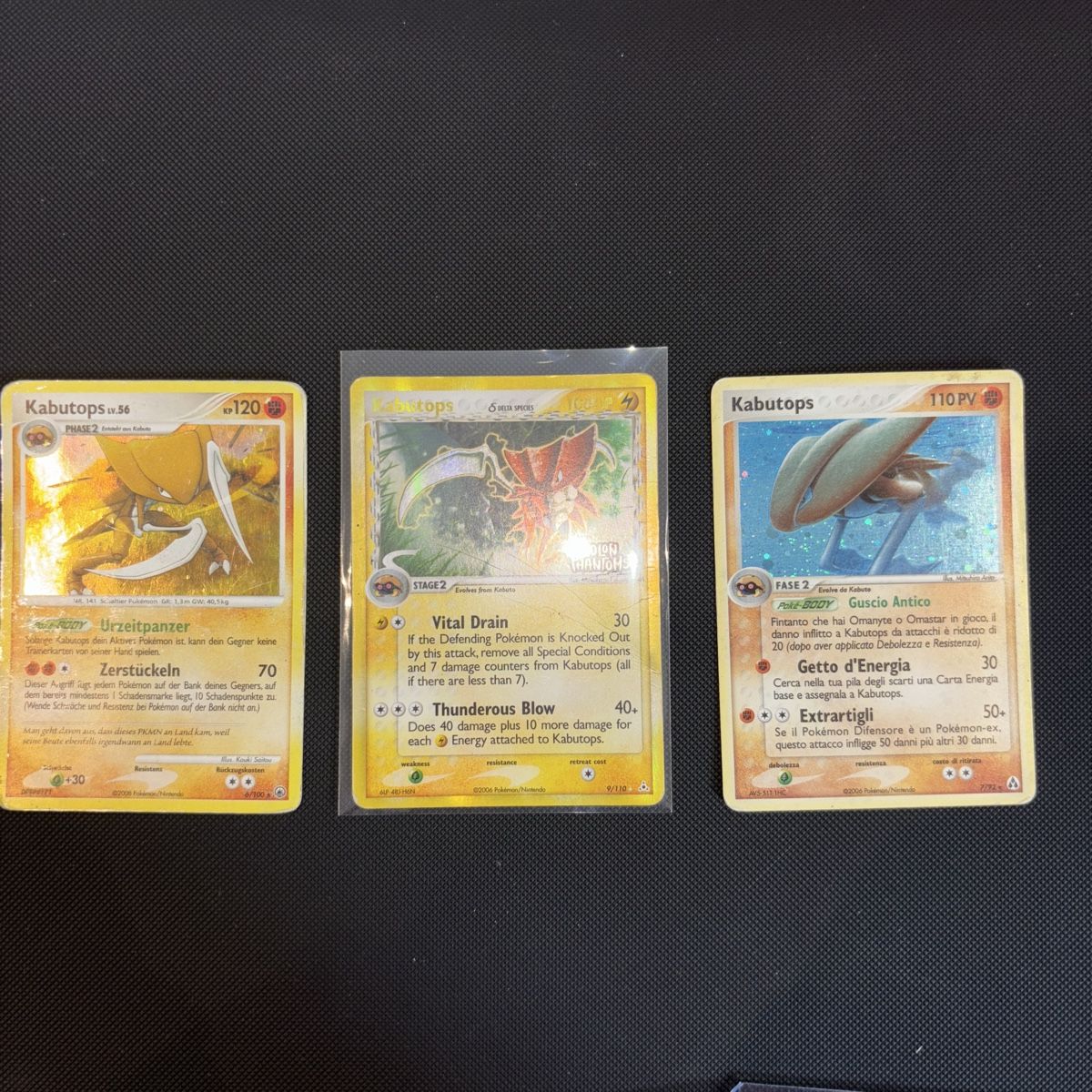 Pokémon Sammelbilder & Trading cards: Kabutops set carte Pokémon - 3 pezzi – Gebraucht aus Ambrì von Luk_wnr7
