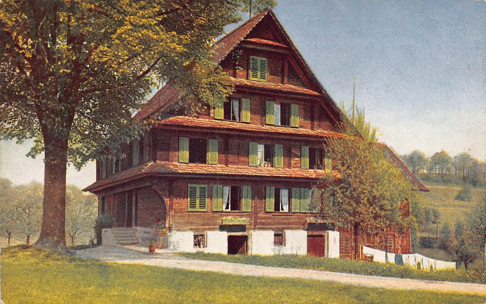 Cartes postales: Bauernhaus Inner - Schweiz 1914 – D'occasion à Bichelsee par Gloeckner