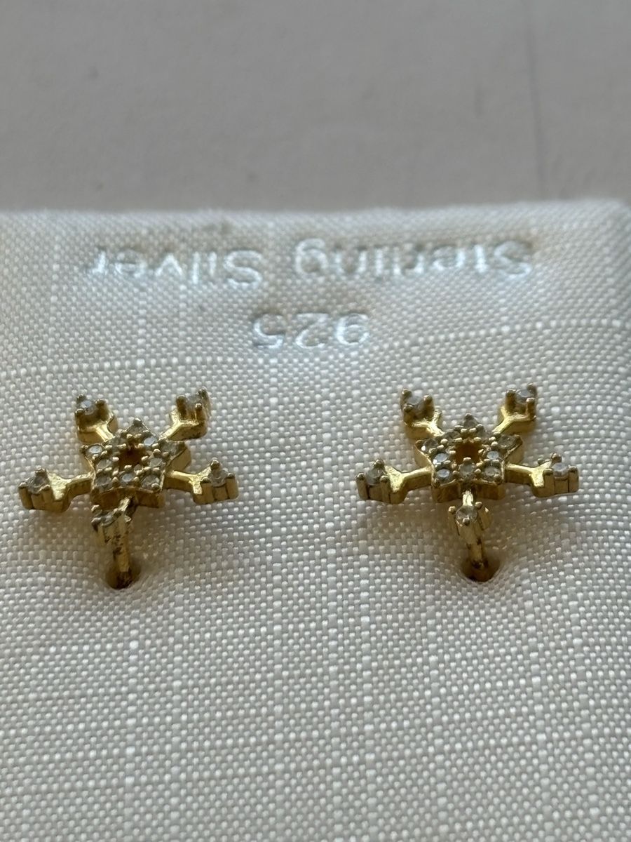 Orecchini pendenti & Orecchini a lobo: 925 Sterling Silber Ohrstecker vergoldet – Usato da Langnau am Albis venduto da flusspflege 2