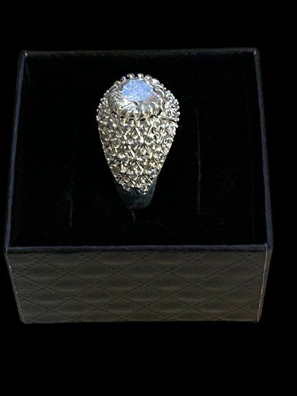 Anelli: Bague en Argent 925 Diamant Lab Certificat – Nuovo (secondo la descrizione) da Genève venduto da TradeCH 2