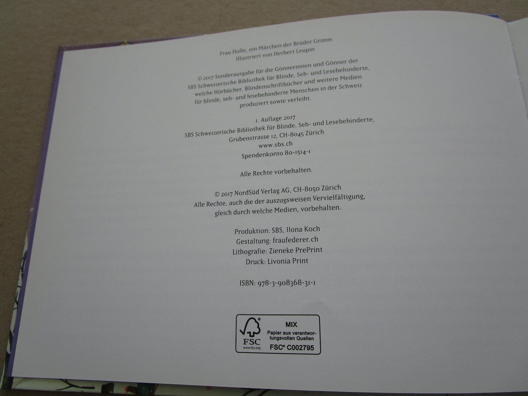 Libri: Märchenbuch Frau Holle – Nuovo e nell'imballaggio originale da Grenchen venduto da Bass25 2