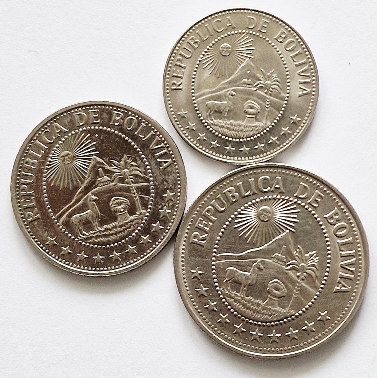 Toutes les monnaies: 3 x Bolivia – D'occasion à Illnau par swisshippo 1