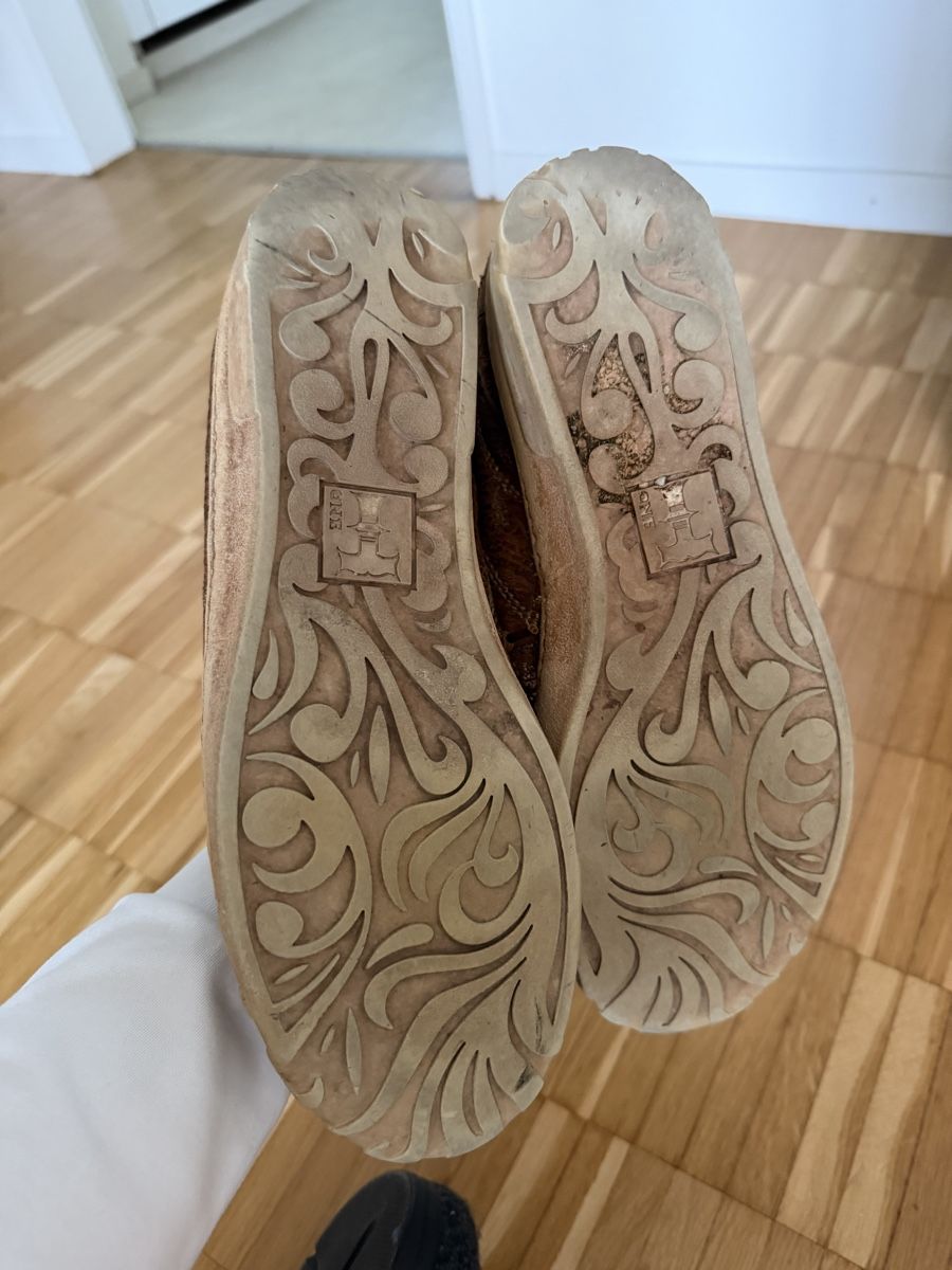 Scarpe da uomo: Brown Leather Sneakers with Decorative Pattern Size 42 – Usato da Zürich venduto da ralph__ 5