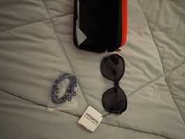 Polaroid Sonnenbrille mit Etui und Band guter Zustand