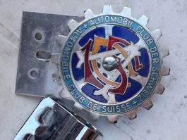 Kühler -Emblem, Automobil Club der Schweiz, 70mm, sehr schön