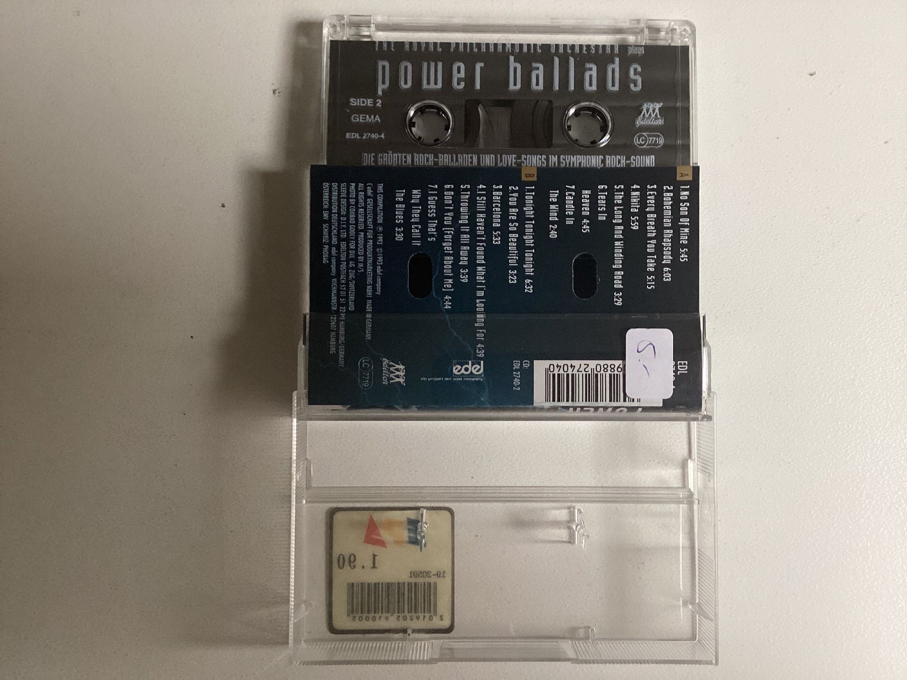 Musicassette: Royal Philarmonic Orchestra MC - Power Ballads – Usato da Gutenswil venduto da Hamzian 1