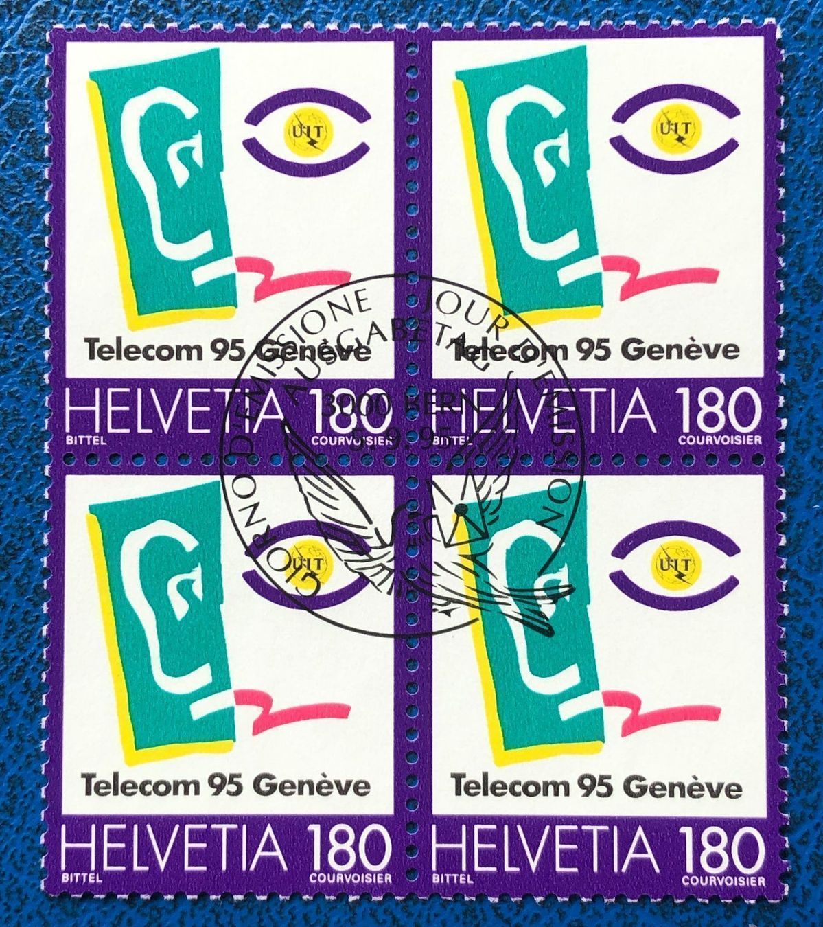 Tutti i francobolli: 4 er Block Nr.894 mit Vollstempel Bern – Usato da Aarau venduto da Billa007