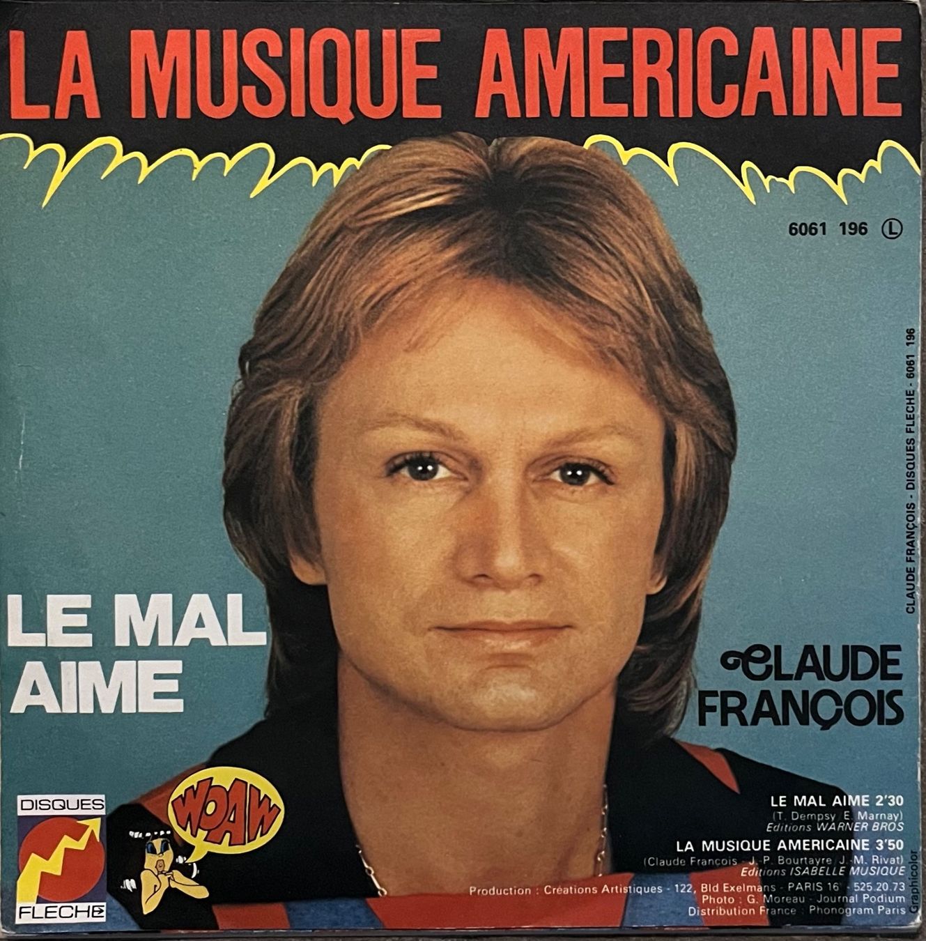 Vinyles: CLAUDE FRANÇOIS - LE MAL AIMÉ – D'occasion à Bussigny par vinyl-pas-cher 1