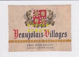 Etikette - Beaujolais-Villages /bd
