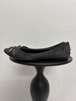 Tod's Ballerina 36.5 Gommino Grau silber Wildleder