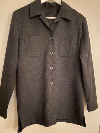 Blusenjacke Grau meliert, Gr. M