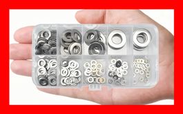 180 tlg Set mit Unterlagscheiben M10 M8 M6 M5 M4 M3 M2.5 M2