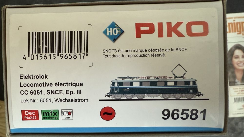 GEGE - loco CC 6501 Sncf dans l'état, ech ho
