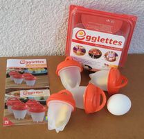 Von 2018 Egglettes Eierkocher-Set (Silikon) mit Rezeptheft 