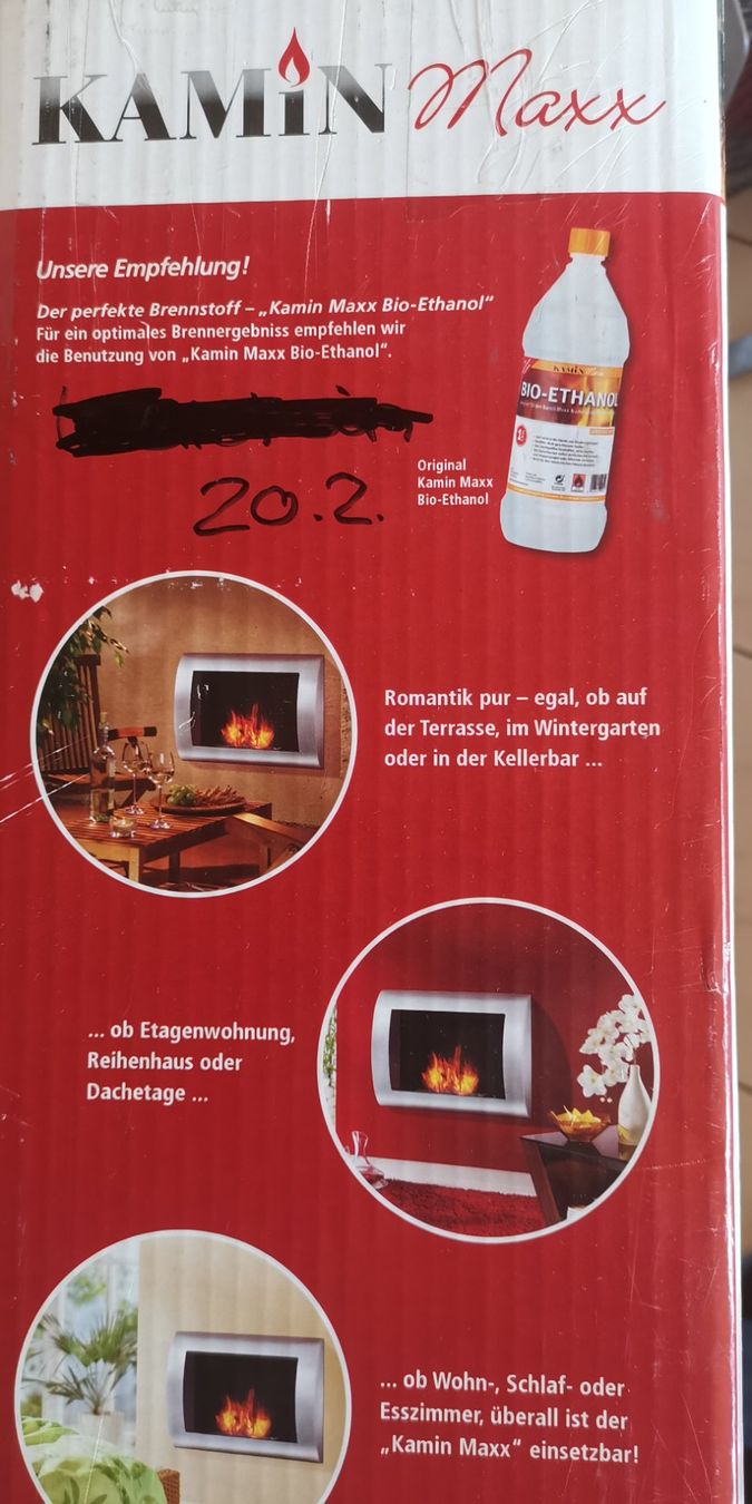 Cheminée: Wandkamin für Bio-Ethanol – Neuf avec emballage d'origine à Hausen AG par inf_c5y7 2