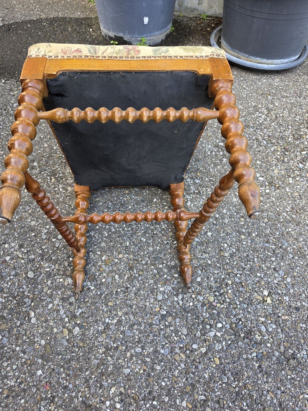 Stühle: Antiker Stuhl mit Blumemuster - Vintage Hingucker! – Gebraucht aus Mettlen von elios0888 6