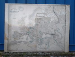 Carte ancienne Europe - Doc. historique De Geny-gros 1859