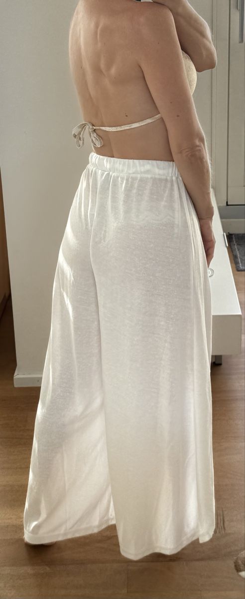 Asos Pantaloni: Strand Hose weiss luftig, Gr. XS – Usato da Stansstad venduto da InStyle8 1