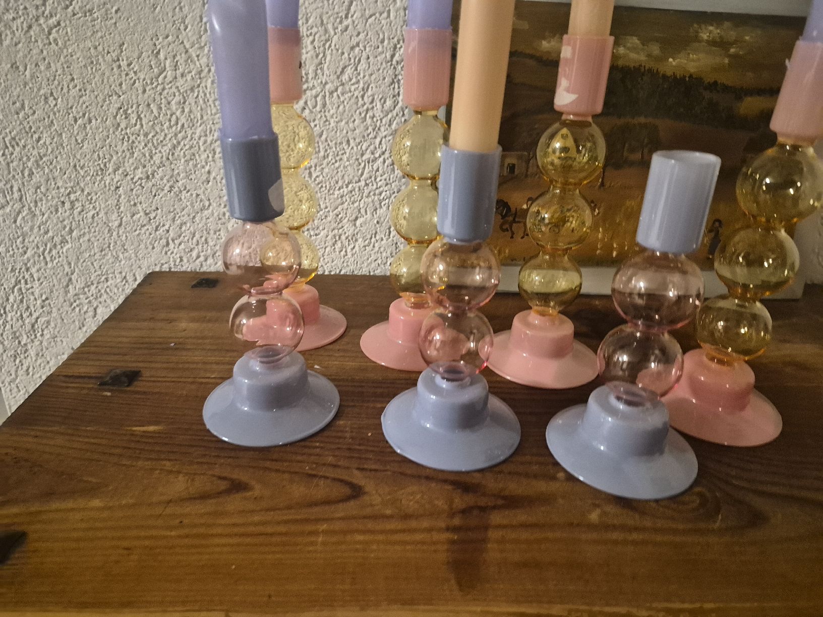 Portacandele: 7 Kerzenständer Glas / Bubbles – Usato da Frauenfeld venduto da mel_2gqy
