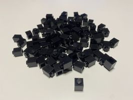 LEGO - 100 - DIVERSE - SCHWARZE - STEINE - 1 X 1