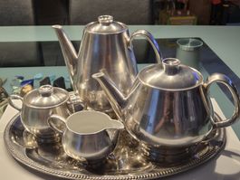 WMF Silber Kaffee- Teeservice Vintage Service Porzellan